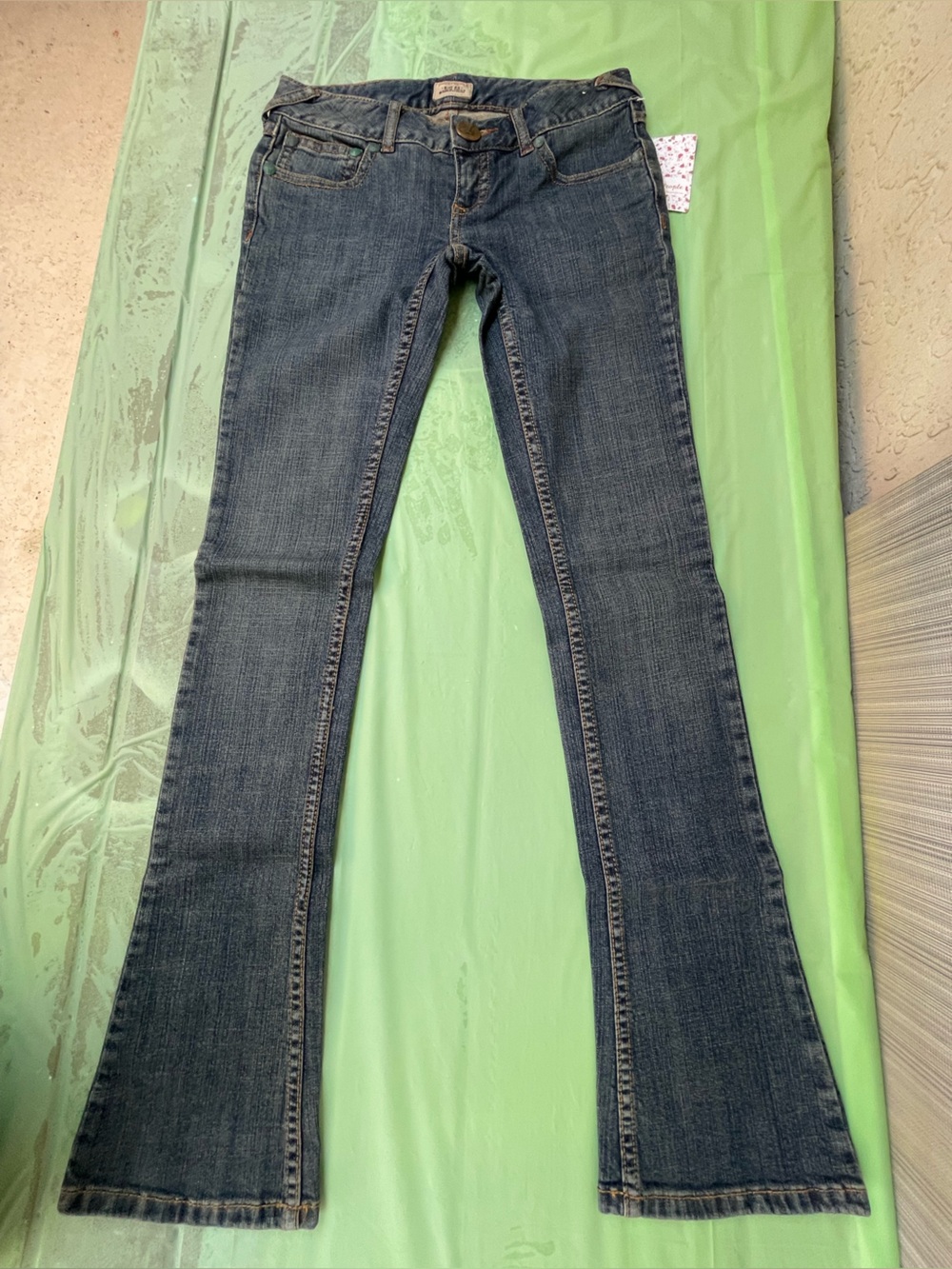 FREE PEOPLE VINTAGE OXYDATING BUTTONS Y2K NEW WITH TAGS SIZE 25 JEANS